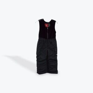 Boulder Gear Black Ski Snow Bib Overalls for‎ Kids Size 4